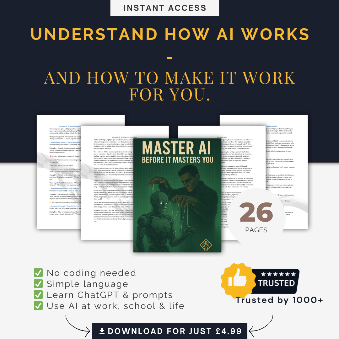 Master AI before it masters YOU